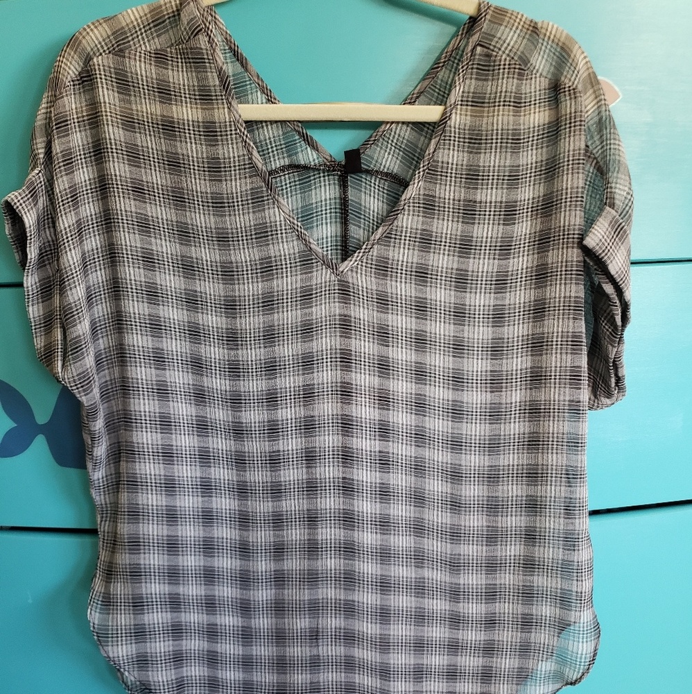 Sheer flowy blouse